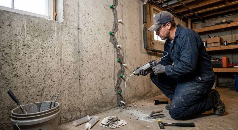 Cracked Basement Floor Repair in West Palm Beach, FL
