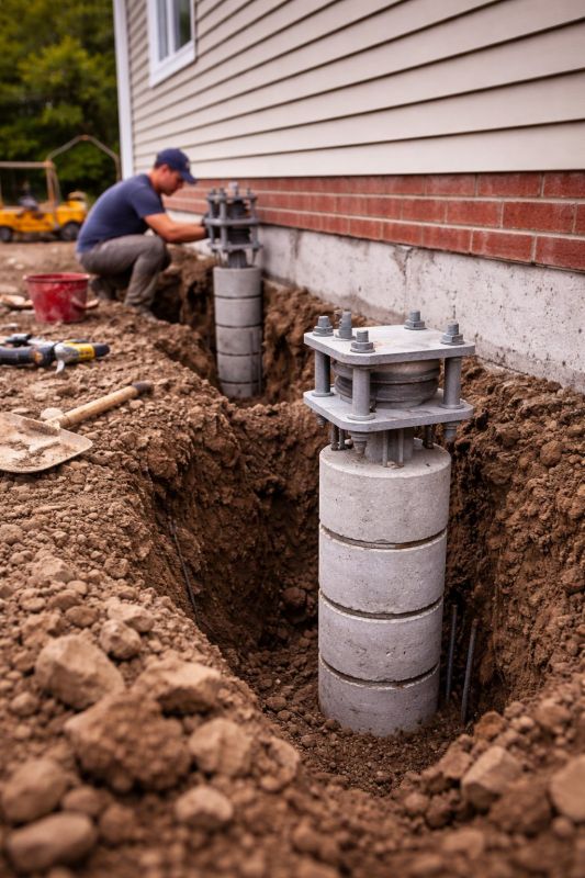 Helical Piers Installation in West Palm Beach, FL