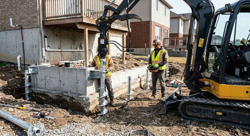 Helical Pile Installation in West Palm Beach, FL