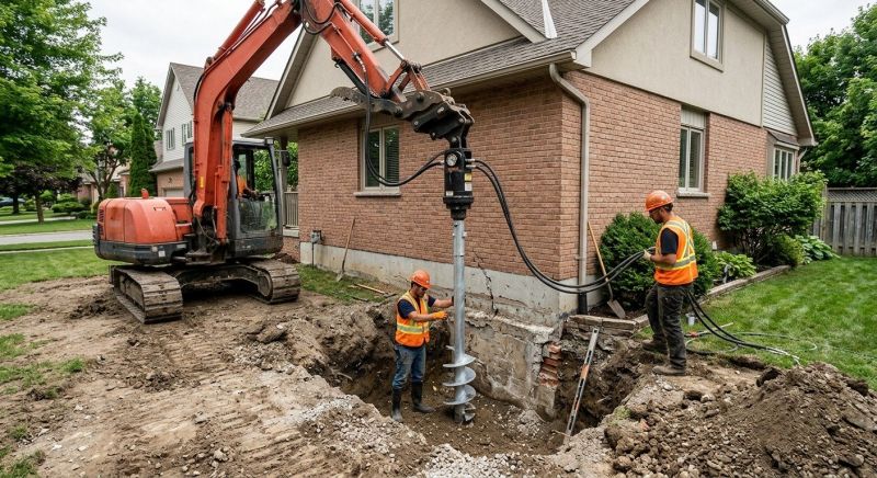 Helical Pile Installation in West Palm Beach, FL